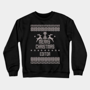 Merry Christmas EDITOR Crewneck Sweatshirt